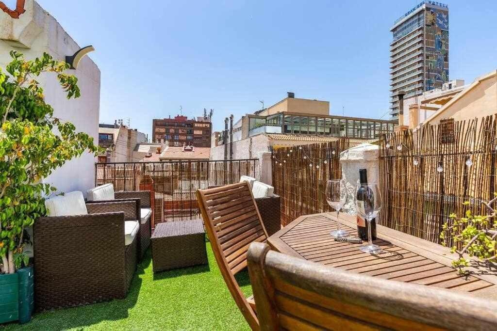 Dirdam Cascoantiguo -Roof Top -4 Min Playa Alicante Eksteriør billede